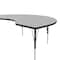 Correll Kidney Adjustable Height Activity Kids School Table, High Pressure Laminate, Gray Granite A4872-KID-15 - alternate 8